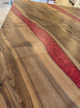 Load image into Gallery viewer, Walnut Epoxy Dining Table