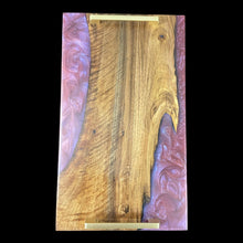 Load image into Gallery viewer, English Walnut / Dragon's Breath Epoxy Charcuterie