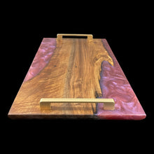 Load image into Gallery viewer, English Walnut / Dragon's Breath Epoxy Charcuterie
