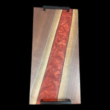 Load image into Gallery viewer, Blackened Copper Walnut Charcuterie