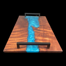 Load image into Gallery viewer, Sea Blue Curly Redwood Charcuterie