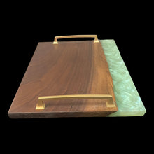 Load image into Gallery viewer, Sea Foam Green Walnut Charcuterie