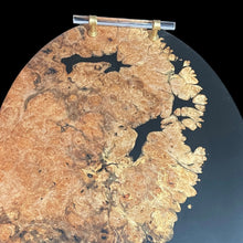 Load image into Gallery viewer, Obsidian Maple Burl Oval Charcuterie