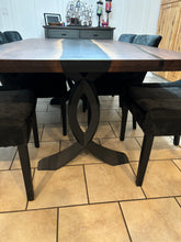 Load image into Gallery viewer, Walnut Epoxy Dining Table
