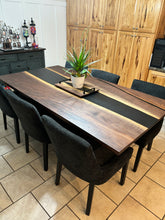 Load image into Gallery viewer, Walnut Epoxy Dining Table