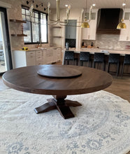Load image into Gallery viewer, 7' RoundWalnut Dining Table
