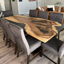 Load image into Gallery viewer, English Walnut Epoxy Dining Table