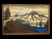 Load image into Gallery viewer, Bear Salmon Fishing Picture