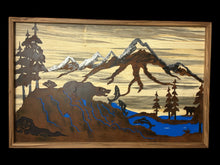 Load image into Gallery viewer, Bear Salmon Fishing Picture