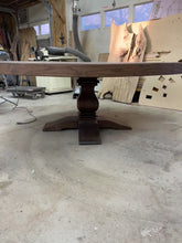 Load and play video in Gallery viewer, 7' RoundWalnut Dining Table