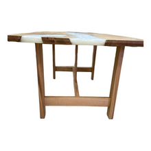 Load image into Gallery viewer, Marbled Ivory Oak Dining Table