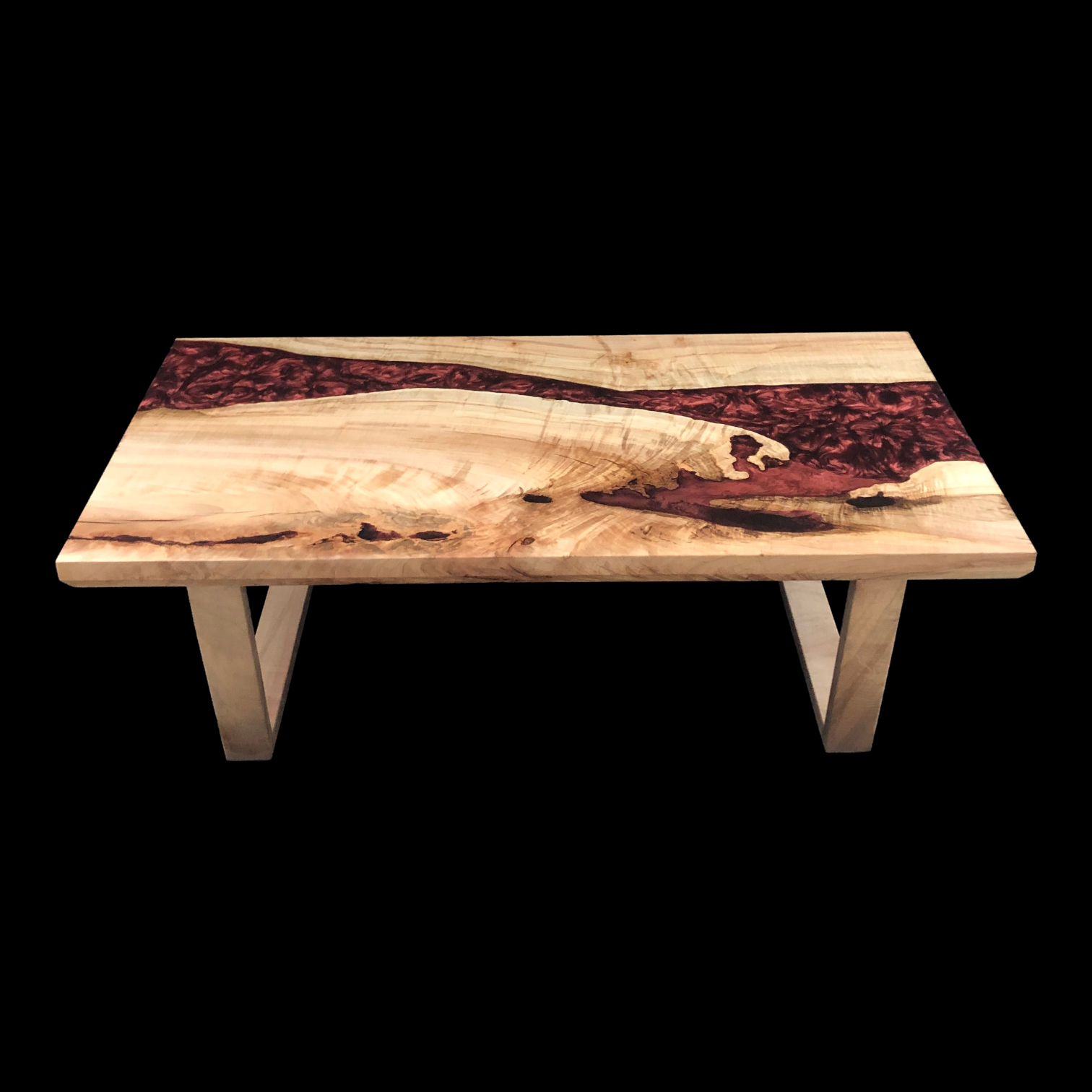 Swirled Copper Coffee Table