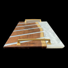 Load image into Gallery viewer, Geometric Arctic Walnut Charcuterie