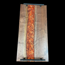 Load image into Gallery viewer, Metallic Copper Walnut Charcuterie