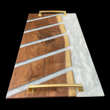 Load image into Gallery viewer, Geometric Arctic Walnut Charcuterie