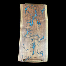 Load image into Gallery viewer, Baby Blue Walnut Lichtenberg Charcuterie