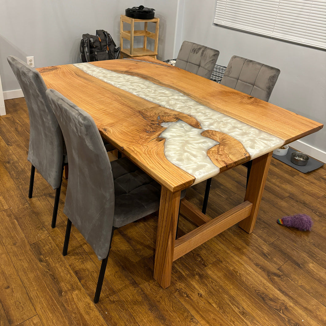 Oak Epoxy Dining Table