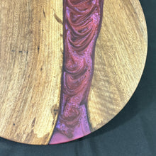 Load image into Gallery viewer, English Walnut/ Dark Dragon&#39;s Breath Epoxy River Lazy Susan
