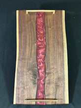 Load image into Gallery viewer, Walnut/ Diamond Savage Epoxy Charcuterie
