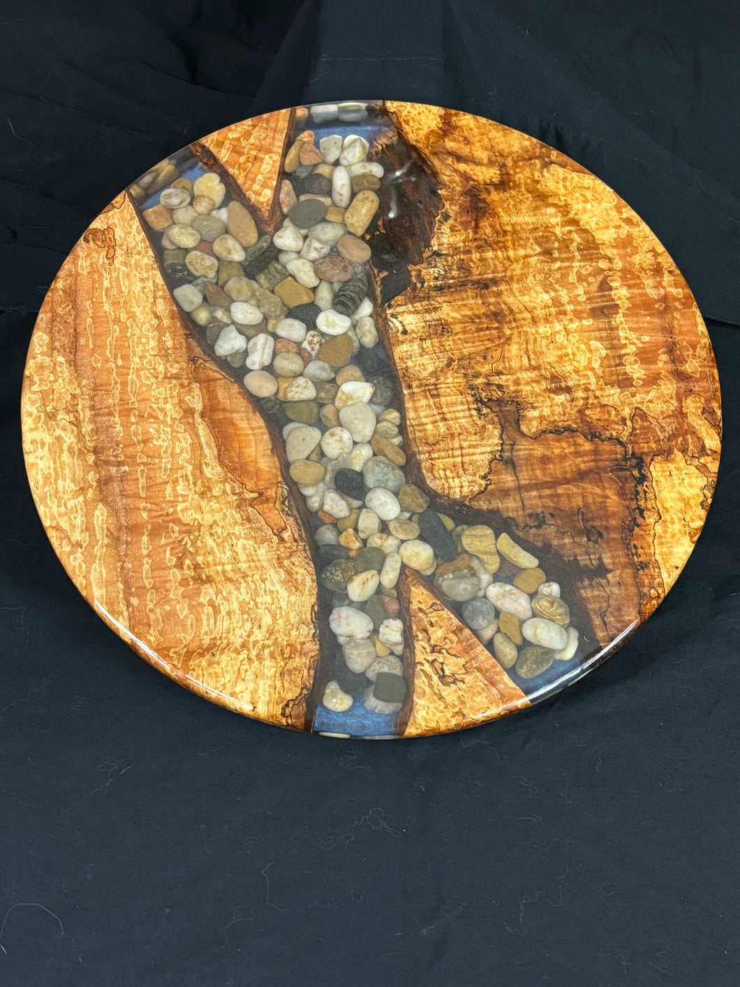 Silver Maple/ Rock Lazy Susan