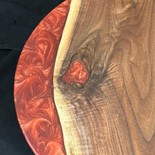 Load image into Gallery viewer, Walnut/ Copper Lazy Susan
