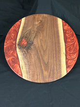 Load image into Gallery viewer, Walnut/ Copper Lazy Susan
