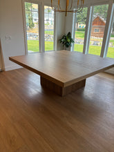 Load image into Gallery viewer, 7&#39; Square White Oak Dining Table
