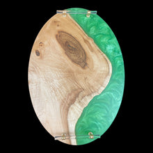 Load image into Gallery viewer, Sea Green Locust Oval Charcuterie
