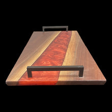 Load image into Gallery viewer, Blackened Copper Walnut Charcuterie
