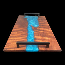 Load image into Gallery viewer, Sea Blue Curly Redwood Charcuterie
