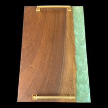 Load image into Gallery viewer, Sea Foam Green Walnut Charcuterie
