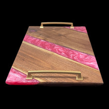 Load image into Gallery viewer, Magenta Striped Walnut Charcuterie
