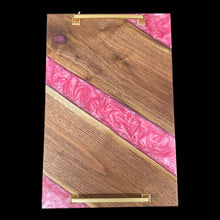 Load image into Gallery viewer, Magenta Striped Walnut Charcuterie
