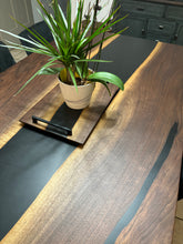 Load image into Gallery viewer, Walnut Epoxy Dining Table
