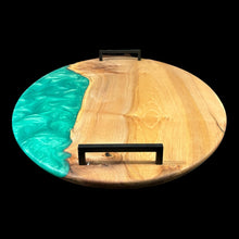 Load image into Gallery viewer, Maple/ Seafoam Green Charcuterie
