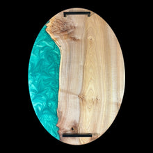 Load image into Gallery viewer, Maple/ Seafoam Green Charcuterie
