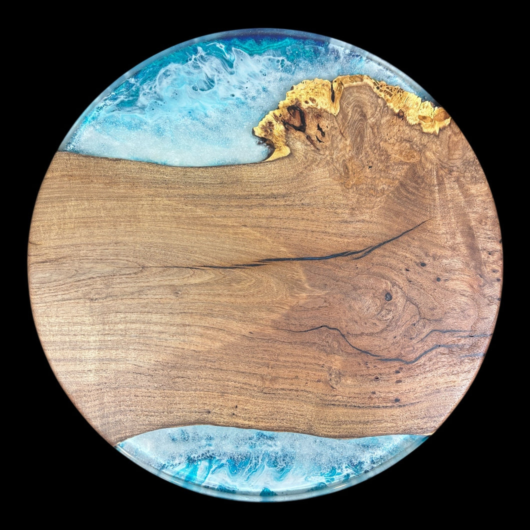 Mesquite/ Swirling Ocean Lazy Susan