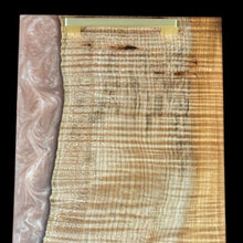 Load image into Gallery viewer, Fiddleback Maple/ Champagne Epoxy Charcuterie
