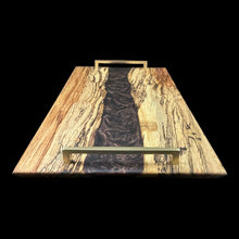 Load image into Gallery viewer, Spalted Pecan and Bushido Brown Epoxy Charcuterie
