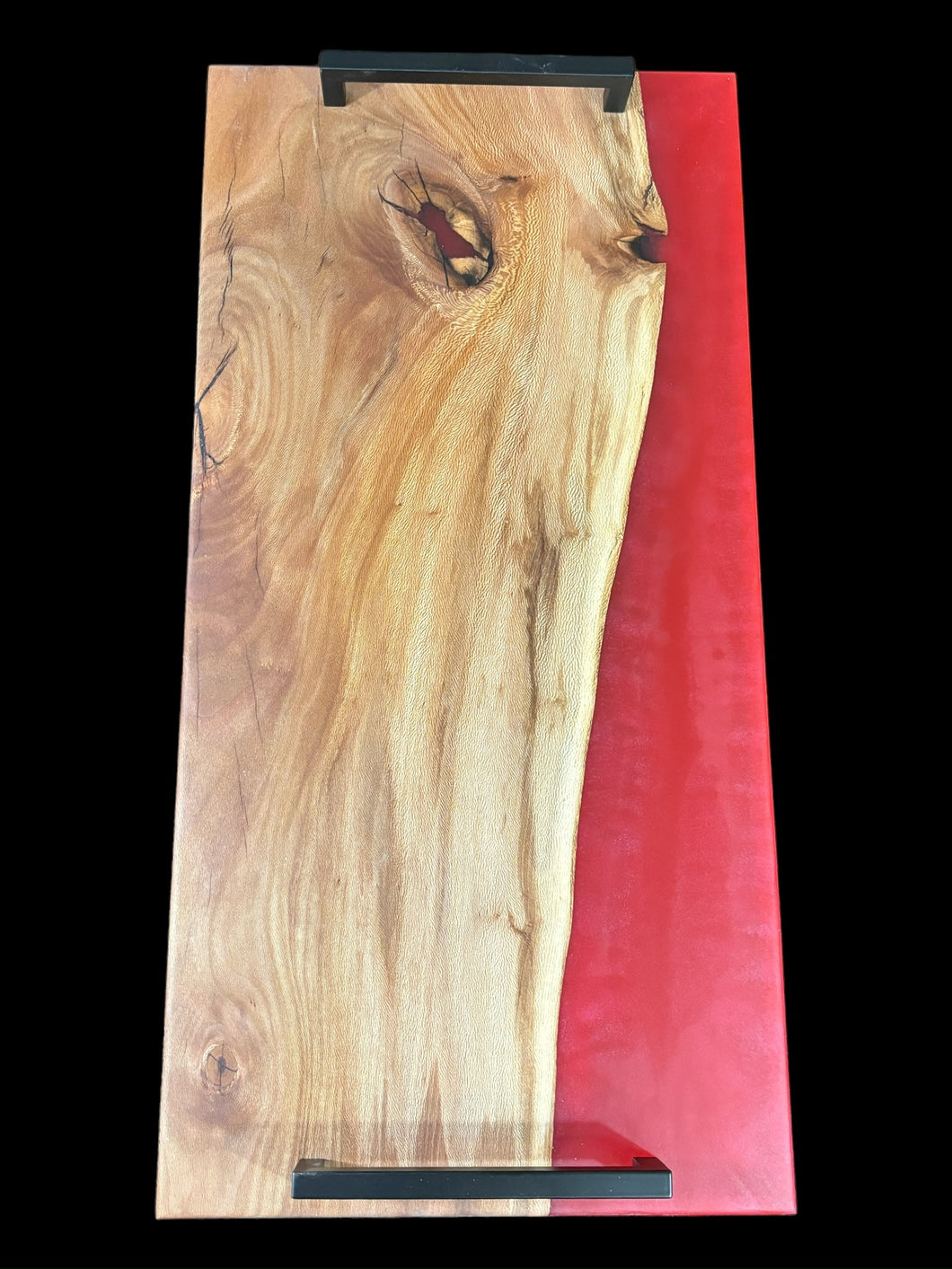 Sycamore/ Translucent Red Epoxy Charcuterie