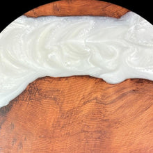 Load image into Gallery viewer, Redwood / Pearl White Epoxy Lazy Susan
