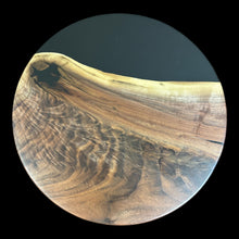 Load image into Gallery viewer, Figured Walnut/ Black Epoxy Lazy Susan
