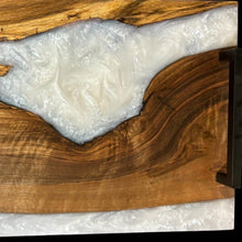 Load image into Gallery viewer, English Walnut / Arctic White Epoxy Charcuterie
