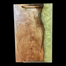 Load image into Gallery viewer, Silver Maple/ Yellow Gold Epoxy Charcuterie
