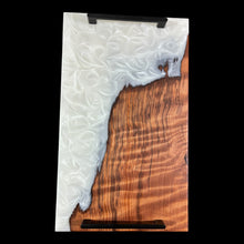 Load image into Gallery viewer, Curly Redwood/ White Pearl Epoxy Charcuterie
