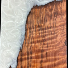 Load image into Gallery viewer, Curly Redwood/ White Pearl Epoxy Charcuterie
