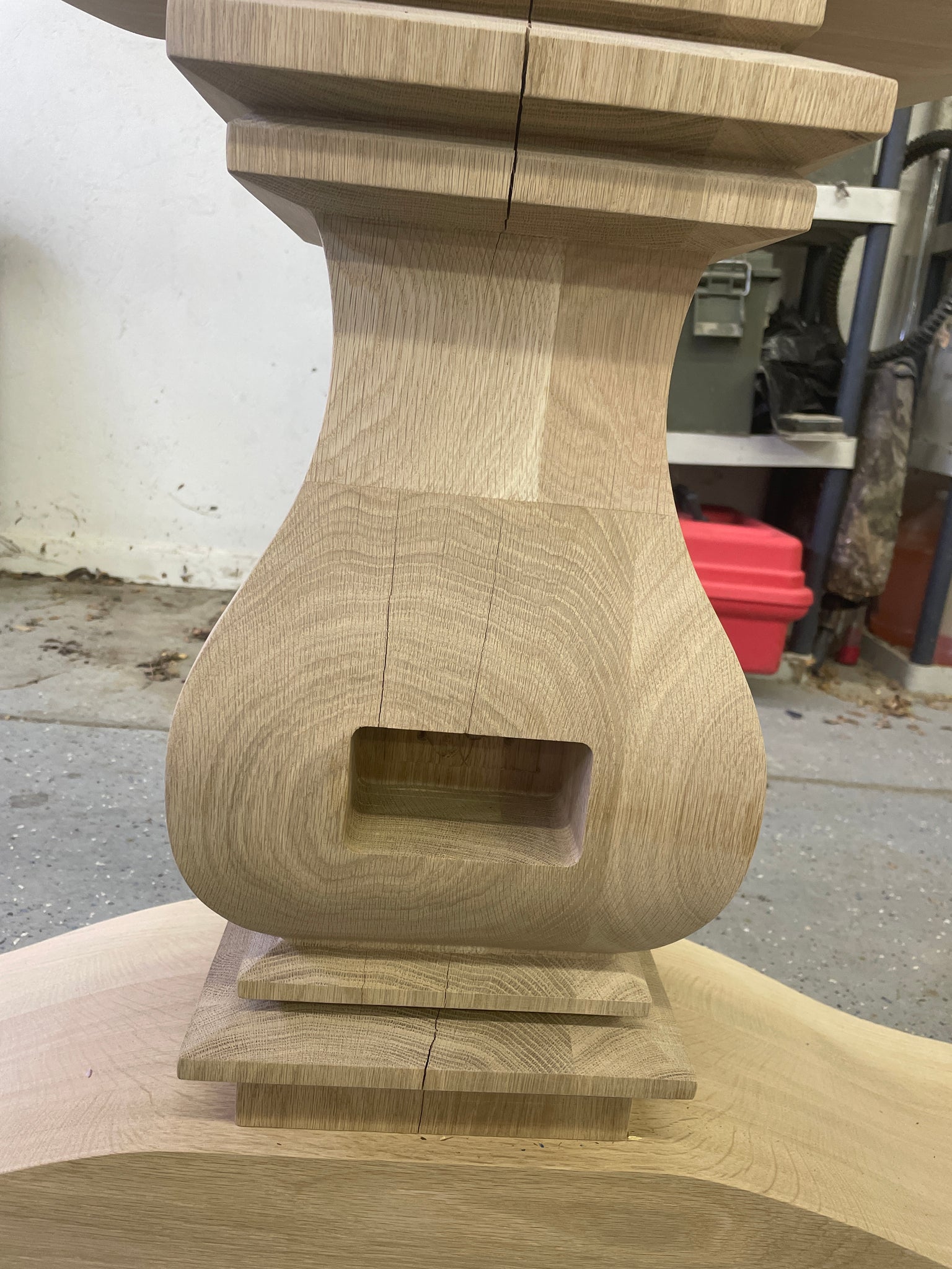 9' White Oak Rectangle Dining Table – Against.the.Grain.WoodworksShop