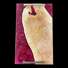 Load image into Gallery viewer, Flowering Plum / Indian Red Epoxy Charcuterie
