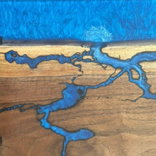 Load image into Gallery viewer, Walnut /Lichtenburg Epoxy Filled Charcuterie
