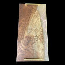 Load image into Gallery viewer, Walnut / Translucent Pink Epoxy Charcuterie
